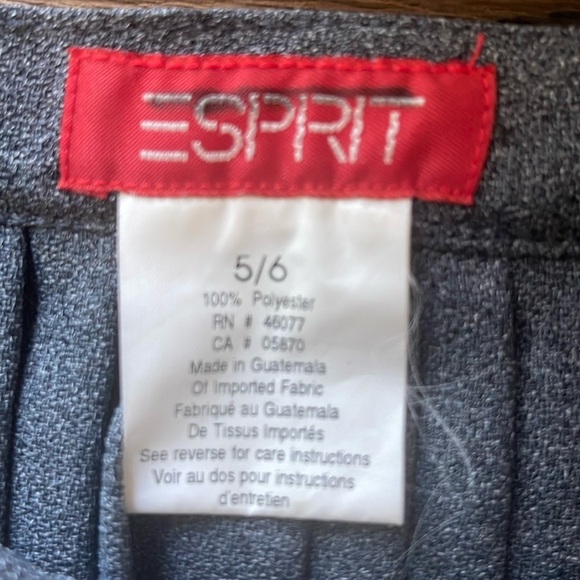 Vintage Esprit Gray Pleated Women's Skirt - Picture 2 of 4